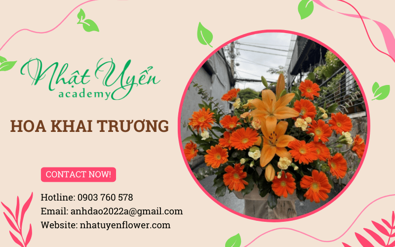 Giới thiệu các mẫu lẵng hoa mừng khai trương được ưa chuộng tại Nhật Uyển Flower